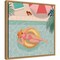 Beach Babes II by Janelle Penner 16-in. W x 16-in. H. Canvas Wall Art Print Framed in Natural